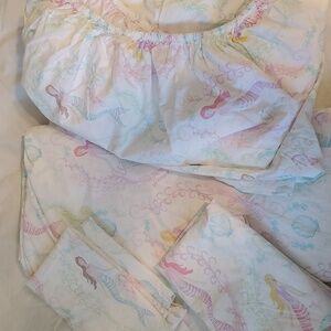 Pottery Barn Kids Mermaid Full Size Sheet Set
